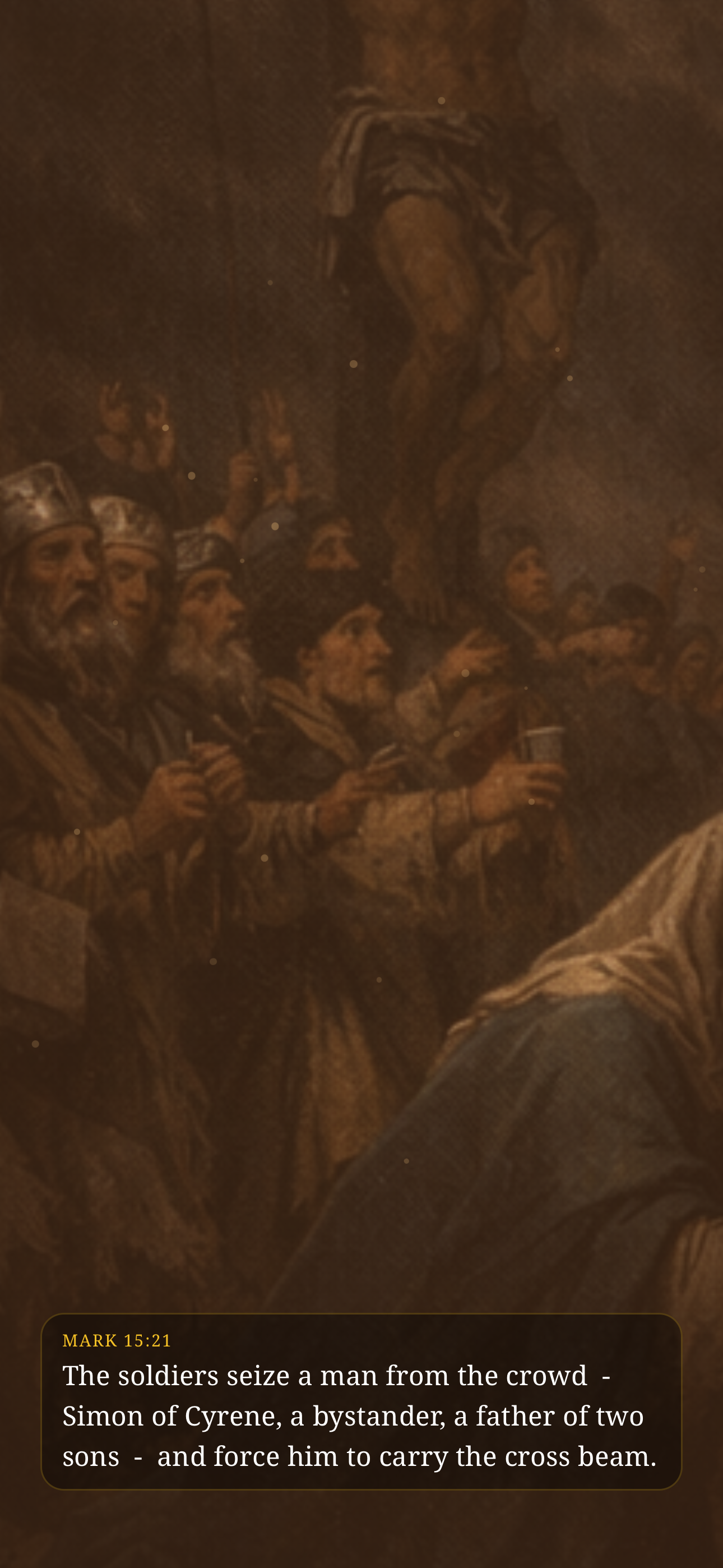 Cinematic Bible story playback screen